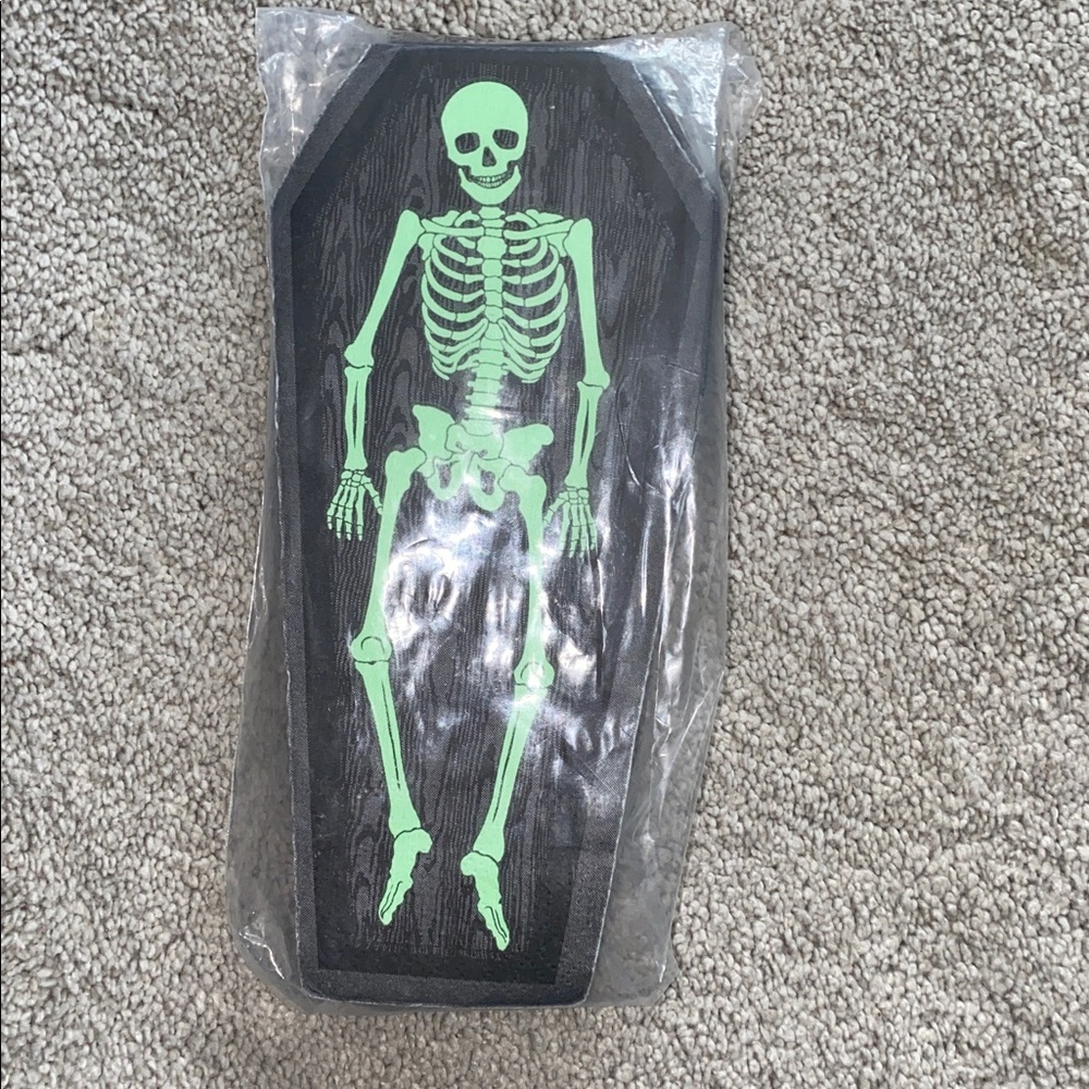 Glow in‎ the Dark Skeleton Halloween Party Cocktail Napkins